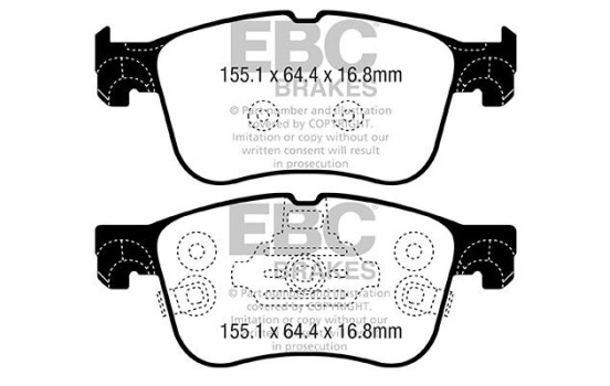 Bromsbeläggssats Yellowstuff DP42372R EBC