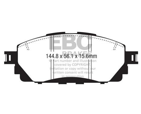 Bromsbeläggssats Yellowstuff DP42373R EBC