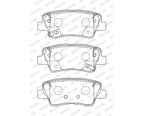 Bromsbeläggsset FDB5041 Ferodo, bild 3