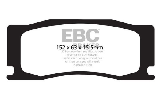 EBC Bluestuff bromsbeläggssats DP52111NDX, bild 2