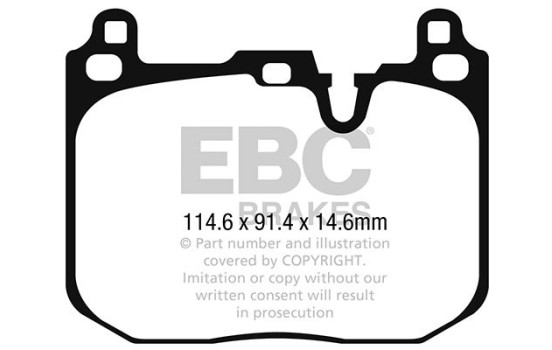 EBC Bluestuff bromsbeläggssats DP52271NDX, bild 2