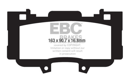 EBC Bluestuff bromsbeläggssats DP53042NDX, bild 2