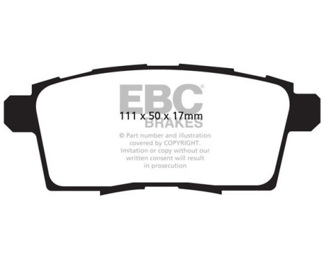 EBC Greenstuff bromsbeläggssats DP61795, bild 2