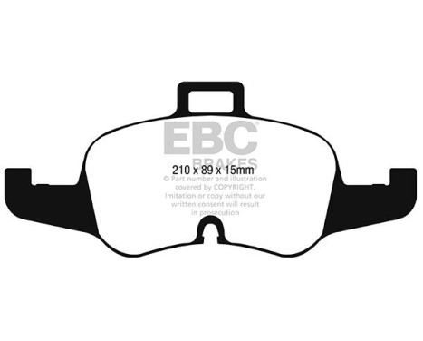 EBC Redstuff bromsbelägg DP32256C, bild 2