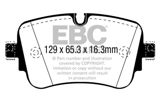 EBC Redstuff bromsbeläggssats DP32299C, bild 2