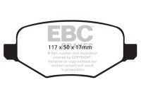 EBC Ultimax OE Bromsbeläggssats, skivbroms DP1826