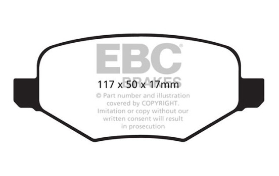 EBC Ultimax OE Bromsbeläggssats, skivbroms DP1826