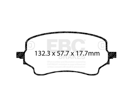 EBC Yellowstuff bromsbelägg DP42441R, bild 4