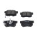 Kavo delar Delar Bromsbelägg KBP-10096 Kavo parts