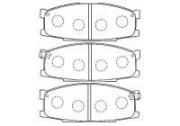 Kavo delar Delar Bromsbelägg KBP-5554 Kavo parts