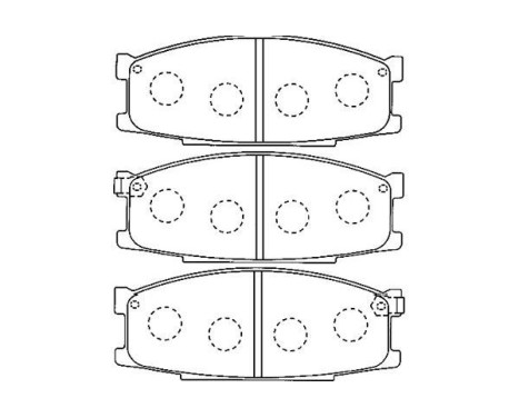 Kavo delar Delar Bromsbelägg KBP-5554 Kavo parts