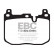 Ställ in EBC Yellowstuff-bromsklossuppsättningen DP42130R, miniatyr 5