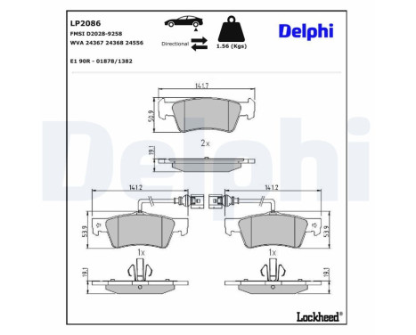 VÄNNENS PLAKETTSPEL LP2086 Delphi