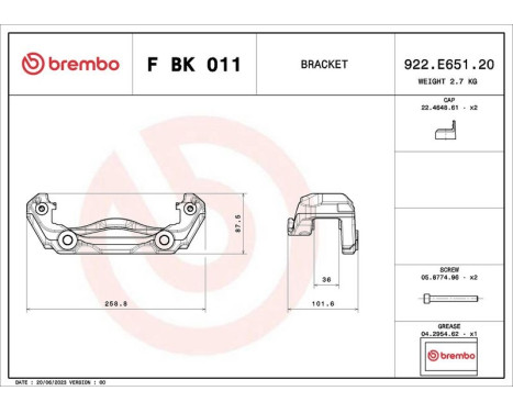 Bromsok hållare set, bild 2