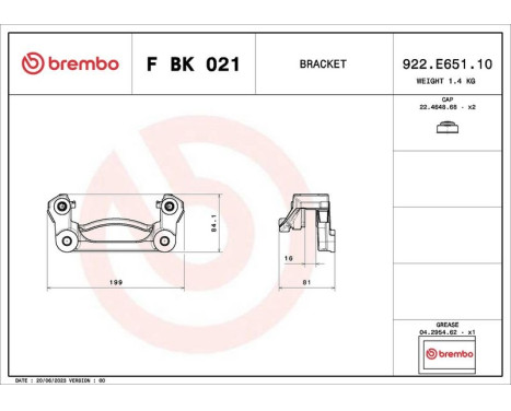 Bromsok hållare set, bild 2