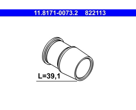 Styrhylsa, bromsok 11.8171-0073.2 ATE