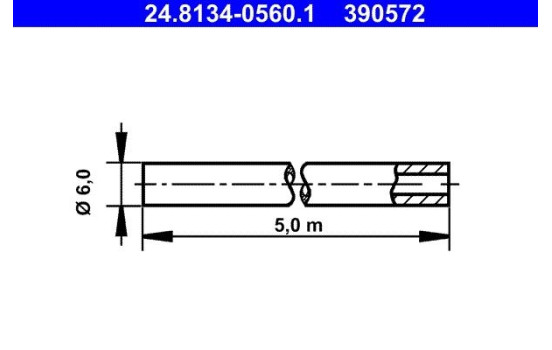 Bromsledningar 24.8134-0560.1 ATE, bild 2