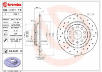 Bromsskiva 08.C501.1X Brembo