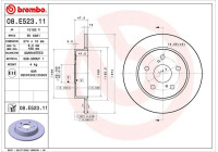 Bromsskiva 08.E523.11 Brembo