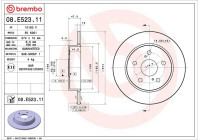 Bromsskiva 08.E523.11 Brembo