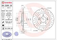 Bromsskiva 08C2502X Brembo