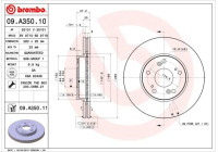 Bromsskiva 09.A350.10 Brembo