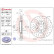 Bromsskiva 09.C495.1X Brembo, miniatyr 2