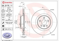 Bromsskiva 09.D175.11 Brembo