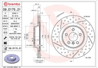Bromsskiva 09.D175.21 Brembo
