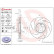 Bromsskiva 09.D762.10 Brembo, miniatyr 2
