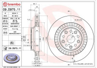 Bromsskiva 09.D975.11 Brembo