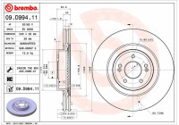 Bromsskiva 09.D994.11 Brembo