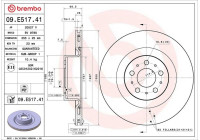 Bromsskiva 09.E517.41 Brembo
