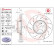 Bromsskiva 09.F652.23 Brembo, miniatyr 2