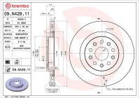 Bromsskiva 09.N429.11 Brembo