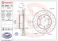 Bromsskiva 09A6341X Brembo