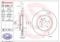 Bromsskiva 09N36331 Brembo