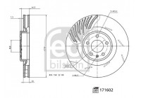 Bromsskiva 171602 FEBI