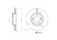 Bromsskiva 173015 FEBI