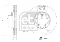 Bromsskiva 174457 FEBI