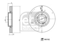 Bromsskiva 186182 FEBI