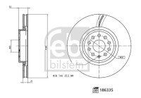 Bromsskiva 186335 FEBI