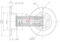 Bromsskiva 19-0728MAX Maxgear