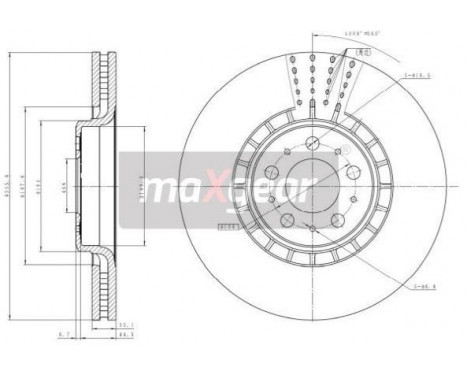 Bromsskiva 19-1835MAX Maxgear, bild 2