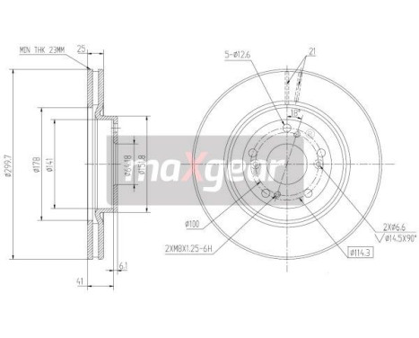 Bromsskiva 19-2301 Maxgear, bild 4