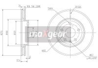 Bromsskiva 19-2334MAX Maxgear