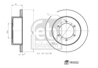 Bromsskiva 193322 FEBI