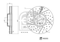 Bromsskiva 193355 FEBI