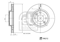Bromsskiva 196212 FEBI
