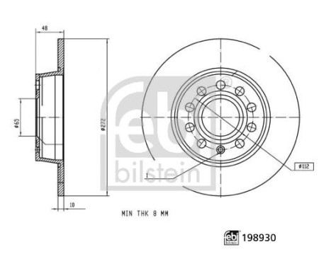 Bromsskiva 198930 FEBI